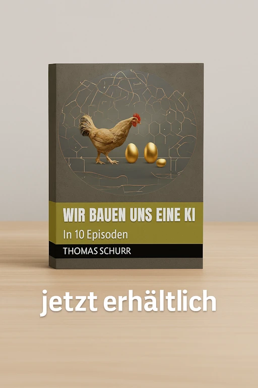 Cover meines Buches "Wir bauen uns eine KI"