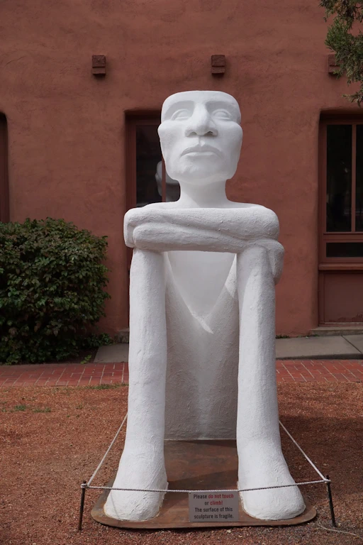 Contemplative Stone Figure