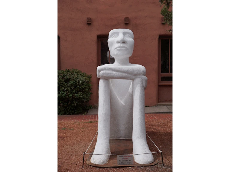 Contemplative Stone Figure